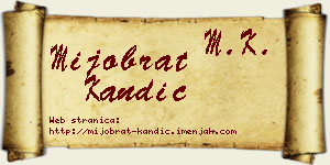 Mijobrat Kandić vizit kartica